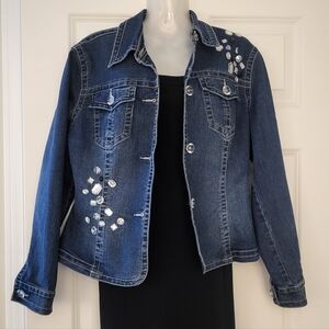 Jean Jacket with Crystals